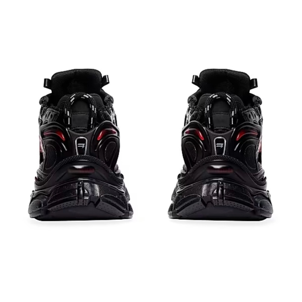 Balenciaga Black and Red Men's Sneakers
